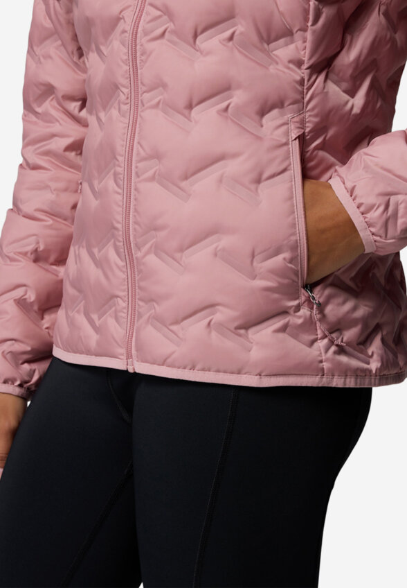 Ультралегкий пуховик женский Columbia Delta Ridge II Down Hooded Jacket, Розовый