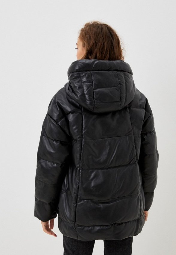 Куртка кожаная утепленная Снежная Королева