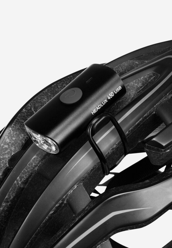 Фонарь велосипедный передний Topeak HeadLux 450 USB, Черный