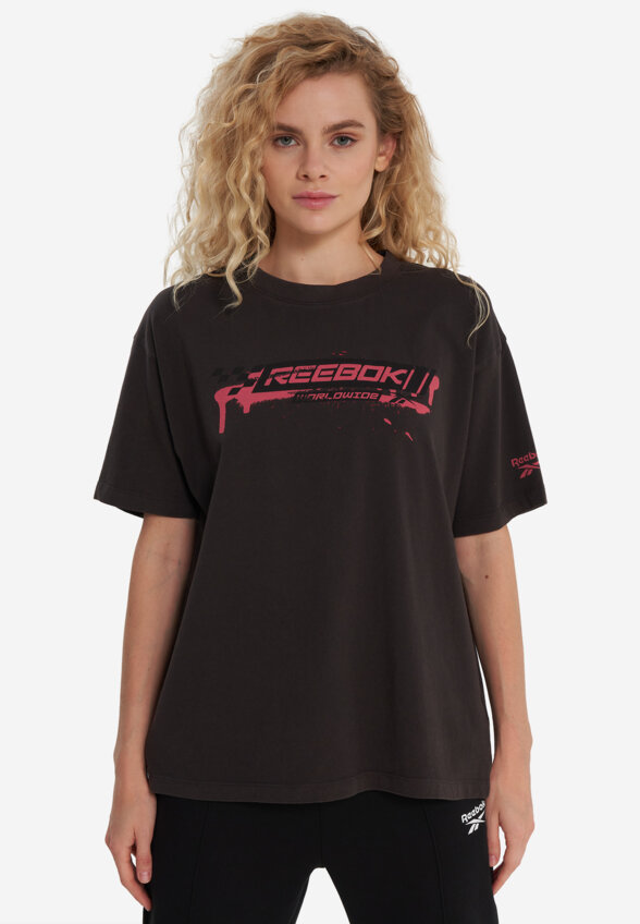 Футболка женская Reebok Michelle Graphic, Серый