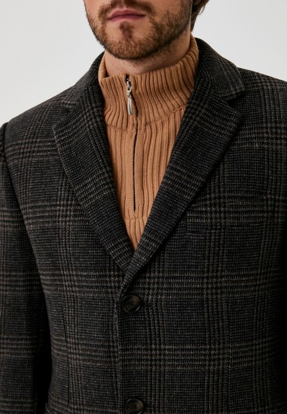 Пальто однобортное Al Franco