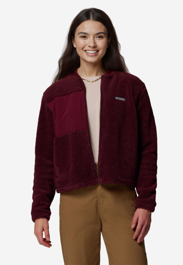 Джемпер флисовый женский Columbia Stellar Path Fleece Bomber Full Zip, Красный