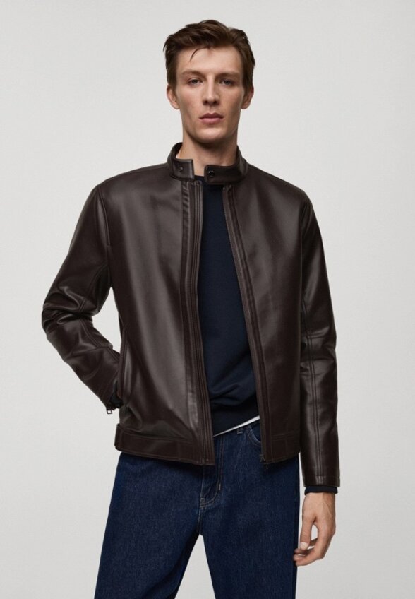 Куртка кожаная Mango Man