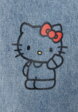 Утепленные джинсы Paperbag fit с Hello Kitty для девочек6  - превью