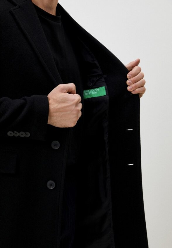 Пальто однобортное United Colors of Benetton