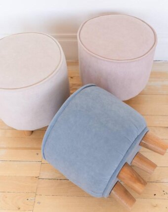 Пуф на буковых ножках Луна Софт Фурниче (LOONA soft furniture), голубой детям