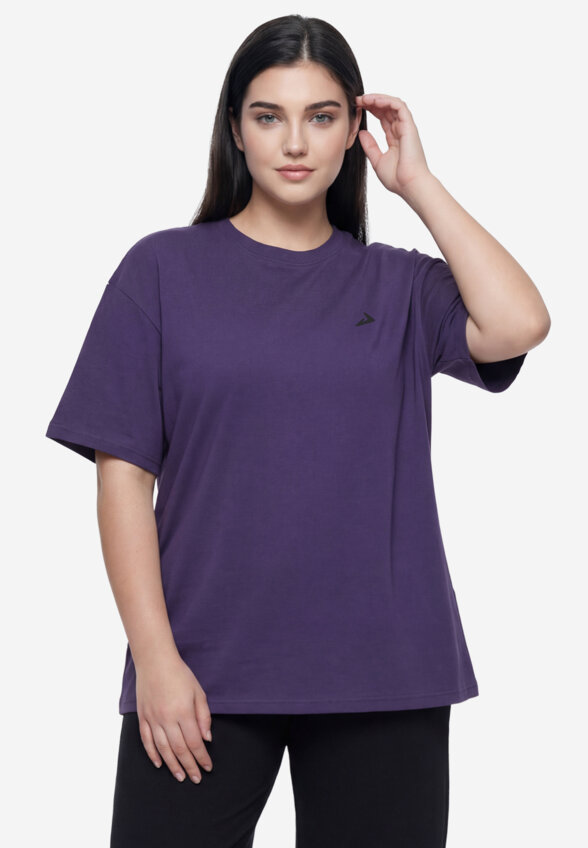 Футболка женская Demix, Plus Size, Фиолетовый