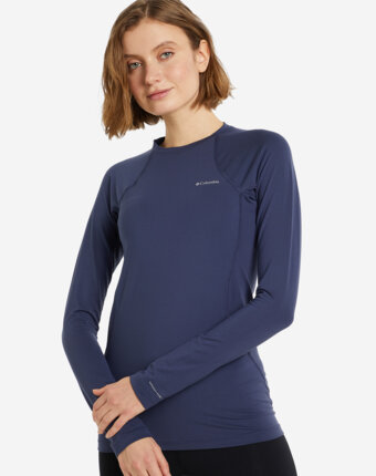 Термобелье верх женское Columbia Midweight Stretch Long Sleeve Top, Синий женщинам