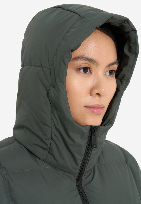 Пальто пуховое женское Jack Wolfskin Frozen Lake, Зеленый