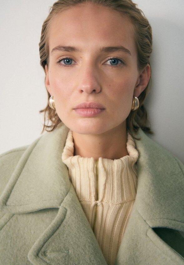 Пальто однобортное Mango