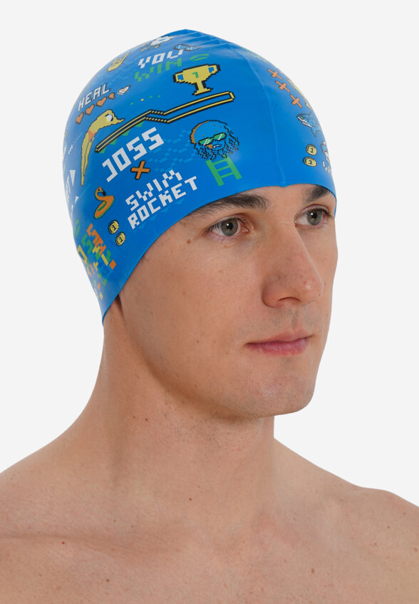 Шапочка для плавания Joss x Swim Rocket, Синий