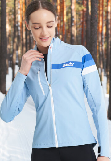 Куртка для беговых лыж женская Swix, Голубой