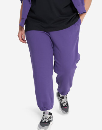 Брюки женские оверсайз Demix, Plus Size, Фиолетовый женщинам