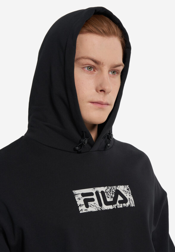 Худи мужское оверсайз FILA, Черный