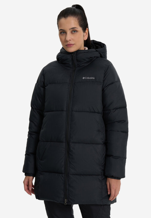 Куртка утепленная женская Columbia Puffect II Mid Hooded Jacket, Черный