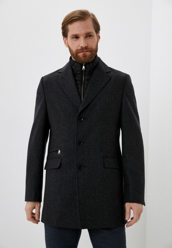 Пальто однобортное Al Franco