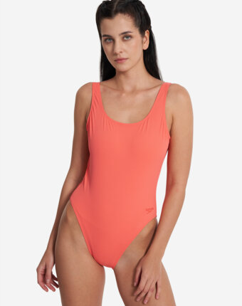 Купальник слитный женский Speedo Textd Belted Deep, Оранжевый женщинам