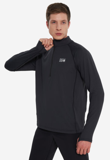 Толстовка мужская Mountain Hardwear Crater Lake Heavyweight Half Zip, Черный