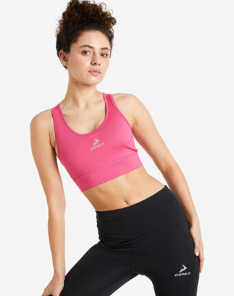 Топ бра спортивный Demix ActiveMove Essentials Longline, Розовый женщинам
