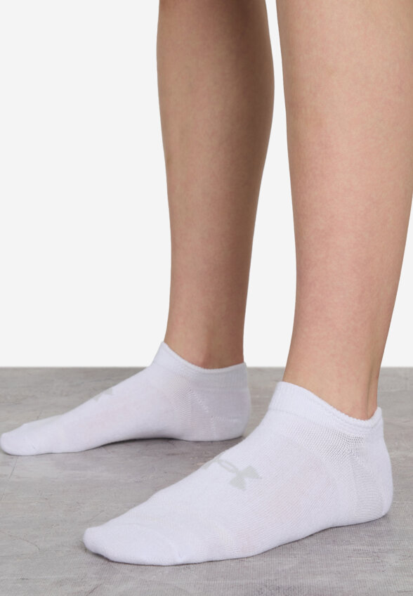 Носки Under Armour Essential No Show, 6 пар, Белый