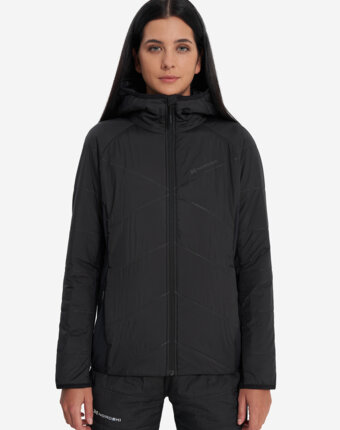Куртка для беговых лыж женская Nordski Hybrid Warm 2.0, Черный женщинам