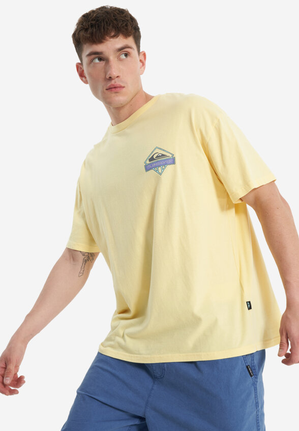 Футболка мужская оверсайз Quiksilver Crystal Jet, Желтый
