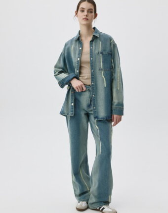Джинсы STRAIGHT FIT винтажные женщинам