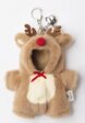 Медведь Lina TeddyTales, XS ,в костюмчике Олень, белый, брелок, 15 см4  - превью