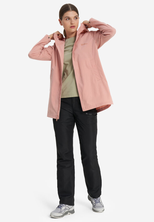 Ветровка женская Jack Wolfskin Desert, Розовый