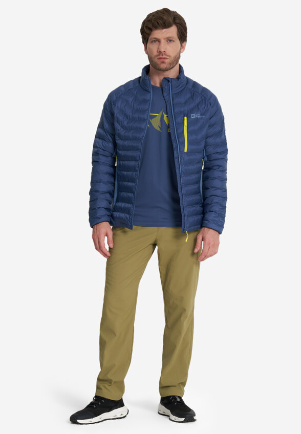 Ультралегкий пуховик мужской Jack Wolfskin Routeburn Pro, Синий
