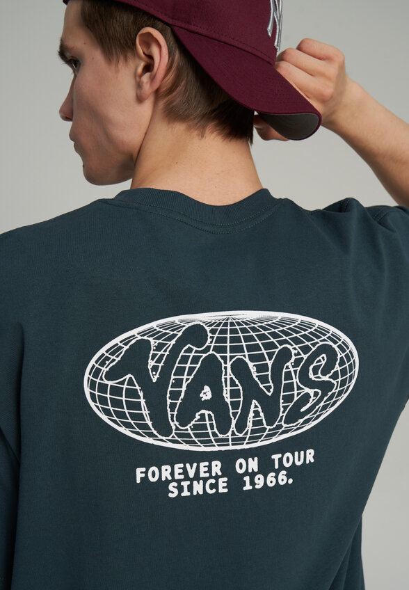 Футболка мужская Vans World Tour Loose SS, Зеленый