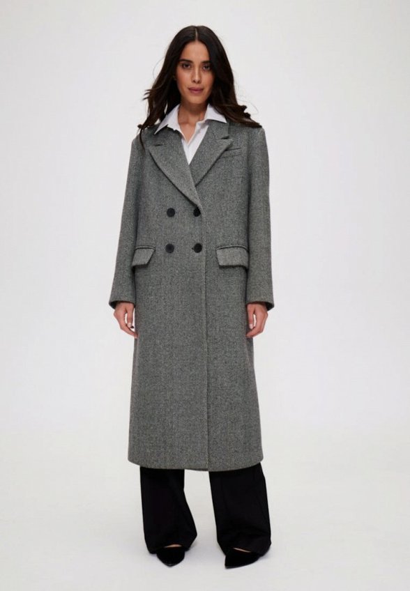 Пальто двубортное SashaOstrov
