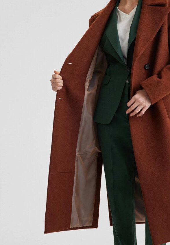 Пальто однобортное Sinar