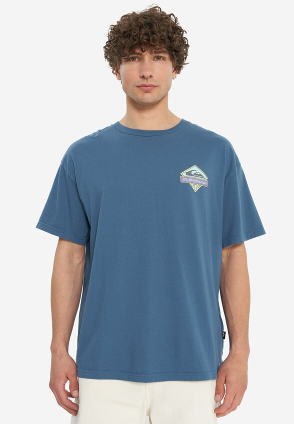 Футболка мужская оверсайз Quiksilver Crystal Jet, Синий