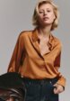 Атласная рубашка прямого кроя1  - превью
