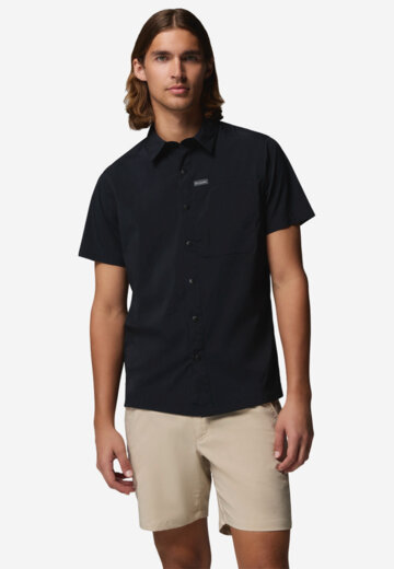 Рубашка с коротким рукавом мужская Columbia Sage Peak Woven SS Shirt, Черный