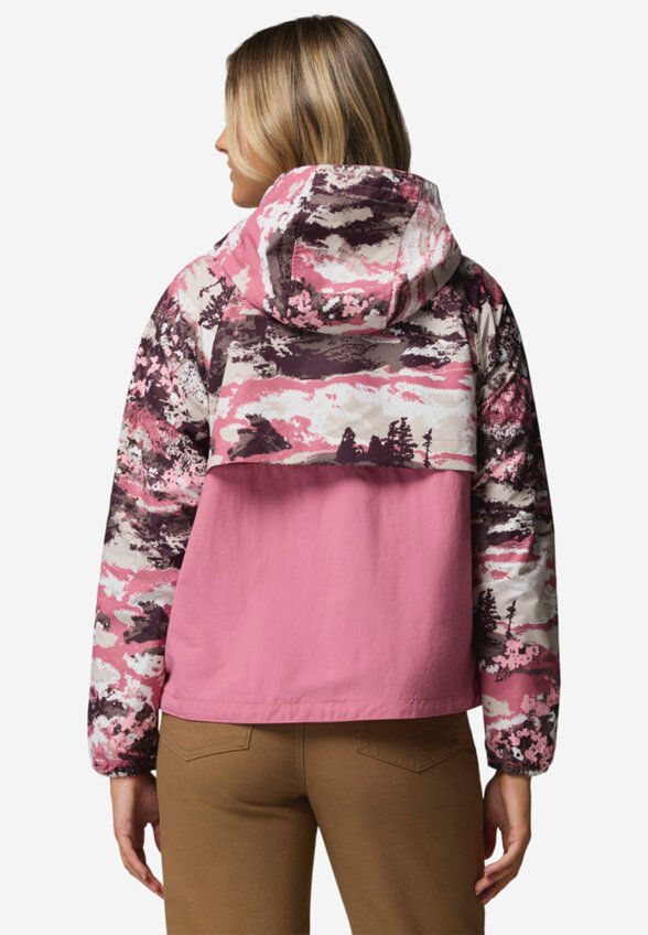 Ветровка женская Columbia Spire Valley Printed Windbreaker, Розовый