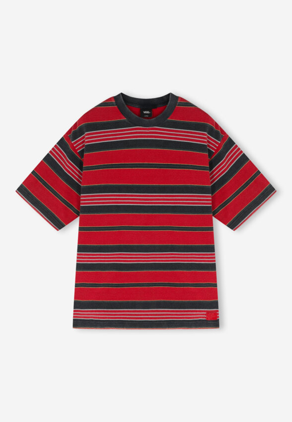 Футболка мужская Vans LX Pique Stripe SS, Красный