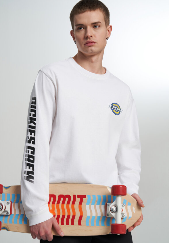 Лонгслив мужской DICKIES Nashport, Белый