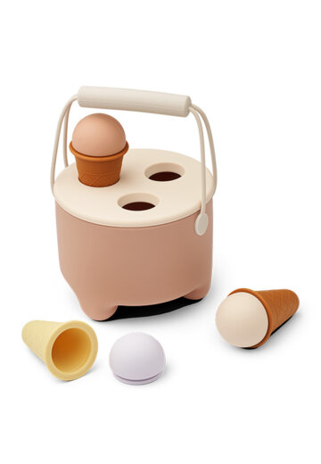 Набор игрушечного мороженого в ведерке ЛИВУД (LIEWOOD), мульти микс с темно-розовым