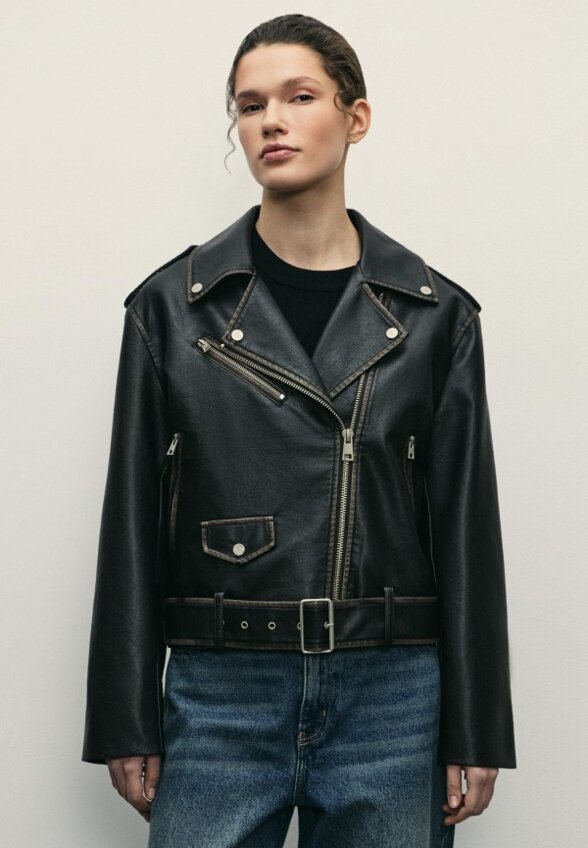Куртка кожаная Zarina