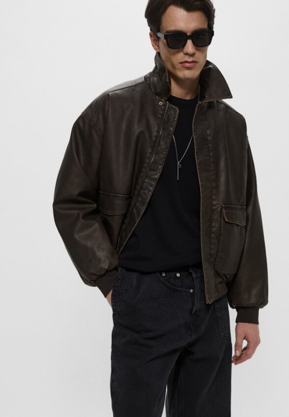 Куртка кожаная утепленная Befree