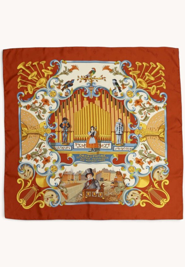 Hermes Silk Scarf