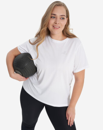 Футболка женская Demix, Plus Size, Белый женщинам