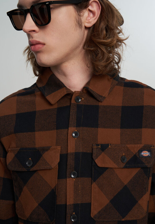 Рубашка мужская DICKIES Sacramento, Коричневый