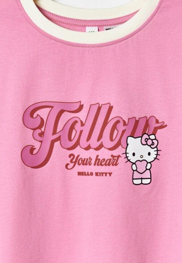 Футболка с принтом Hello Kitty для девочек