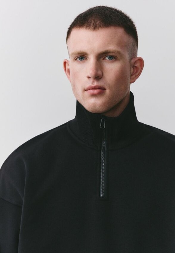 Свитшот Oversize fit с воротником