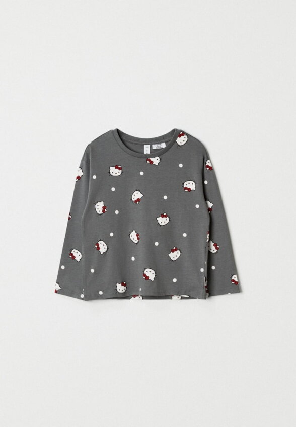 Лонгслив с принтом Hello Kitty для девочек