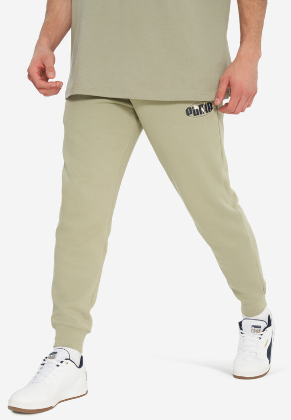 Брюки мужские PUMA Ess Logo Lab Execution, Зеленый