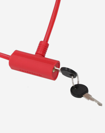 Замок велосипедный с ключами Cyclotech CLK-2, Красный